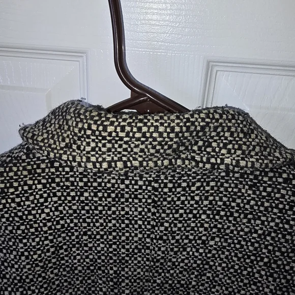 Vintage Covington Brown White Tweed Coat - Picture 9 of 10